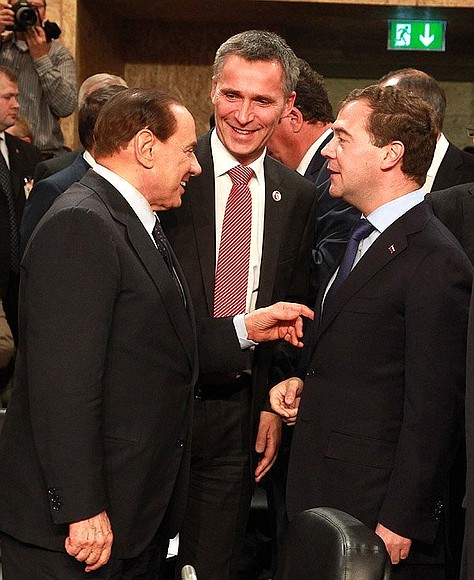 With Prime Minister of Italy Silvio Berlusconi.