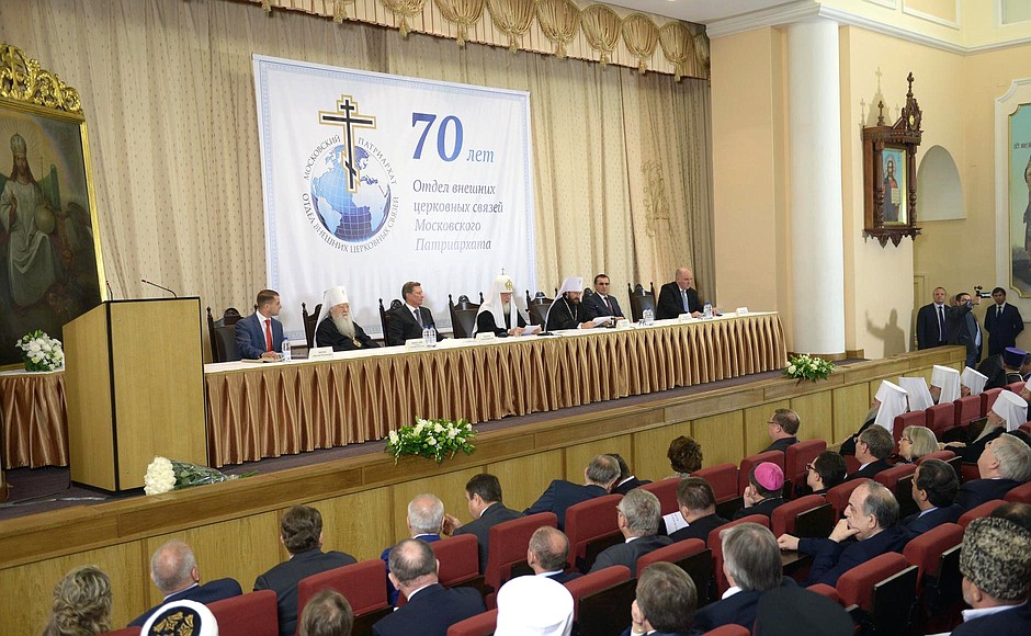 Chief of Staff of the Presidential Executive Office Sergei Ivanov attended a gala event to mark the 70th anniversary of the founding of the Moscow Patriarchate’s Department for External Church Relations.