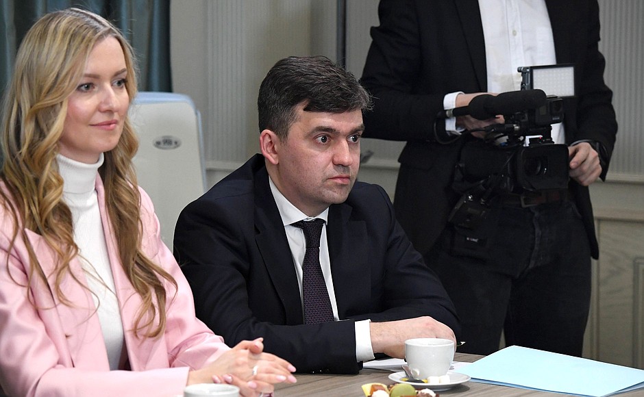 Governor of the Ivanovo Region Stanislav Voskresensky at a meeting with members of the public in Ivanovo Region.