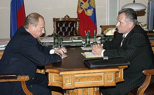 Рабочая встреча с губернатором Кировской области Николаем Шаклеиным.