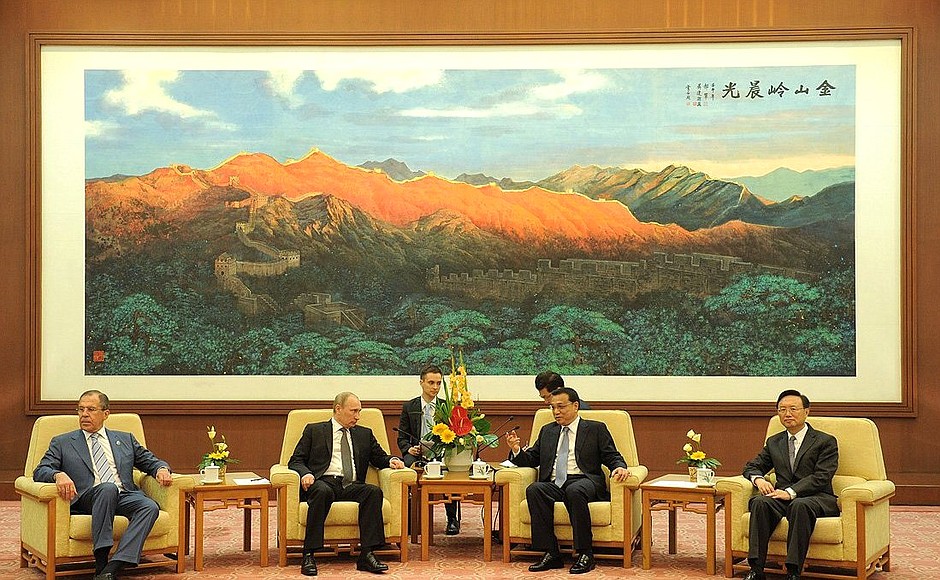 Встреча с Заместителем Премьера Государственного совета КНР Ли Кэцяном.