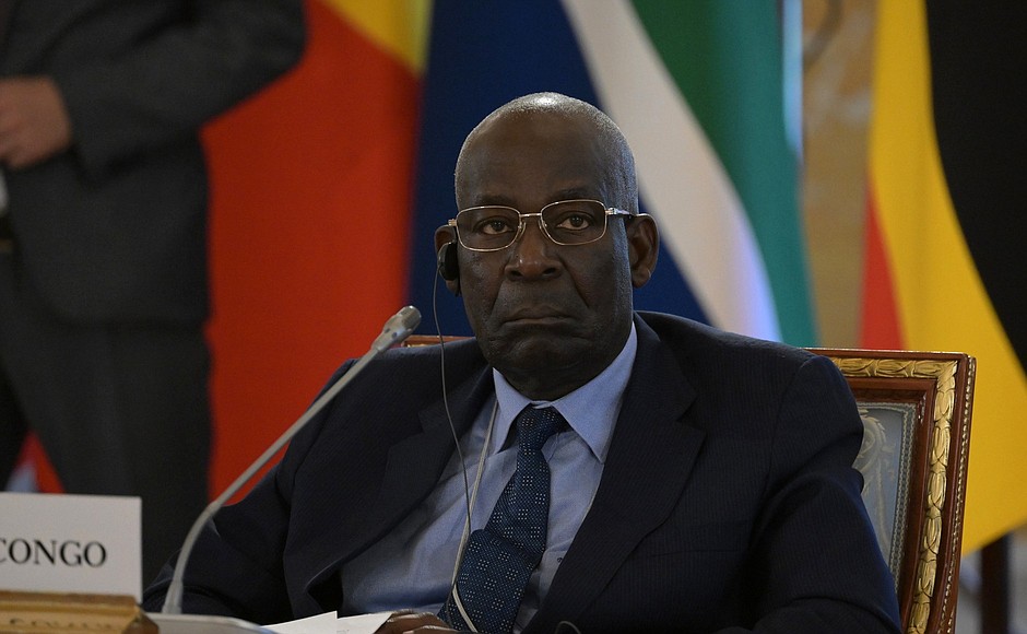 Minister of State and Director of the Cabinet of the President of the Republic of the Congo Florent Ntsiba at the meeting with heads of delegations of African states.