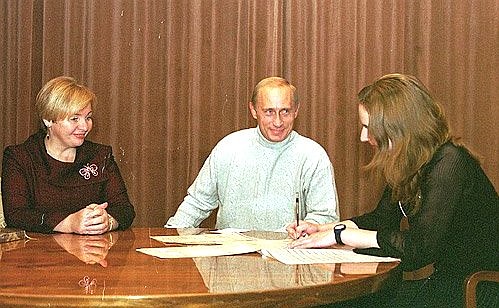 President Putin and his wife, Lyudmila, took part in the all-Russian population census.