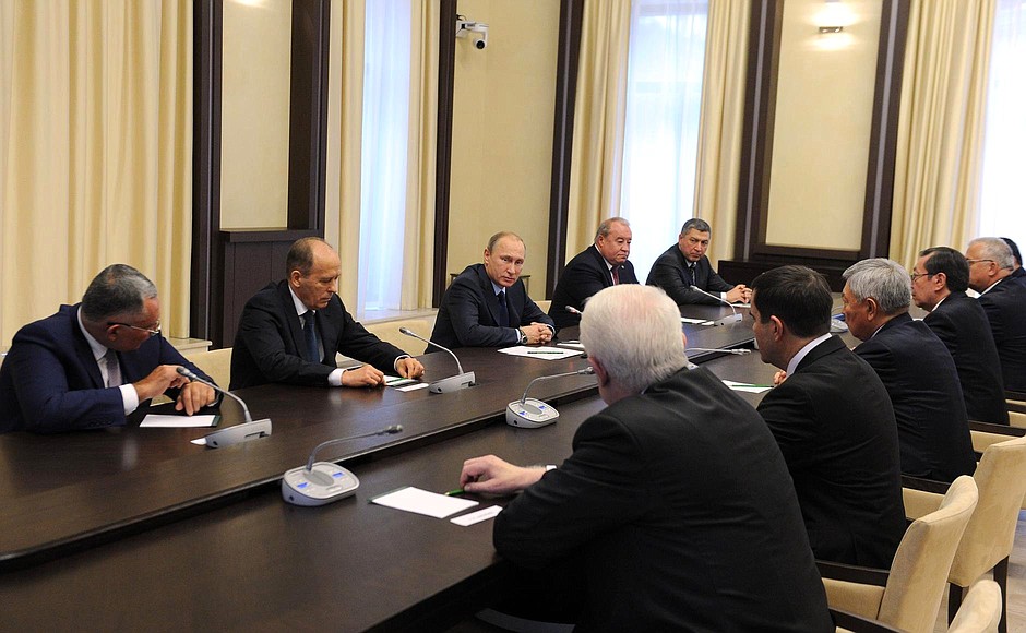 Meeting with representatives of CIS member countries’ security and intelligence agencies.