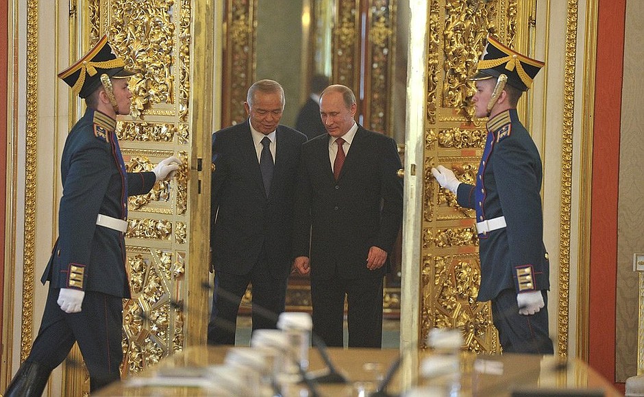 Перед началом российско-узбекистанских переговоров.