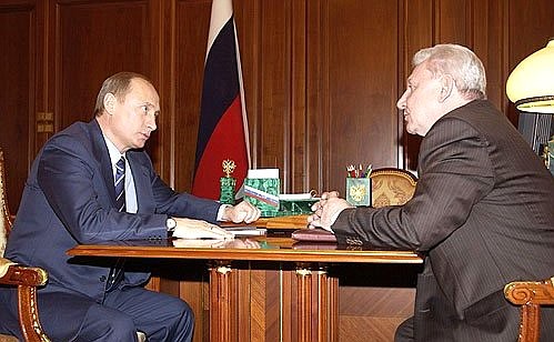 Встреча с губернатором Ханты-Мансийского автономного округа Александром Филипенко.