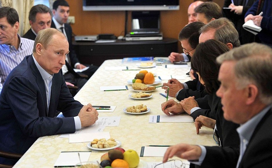 Meeting on preparations for 2014 Winter Olympics in Sochi.