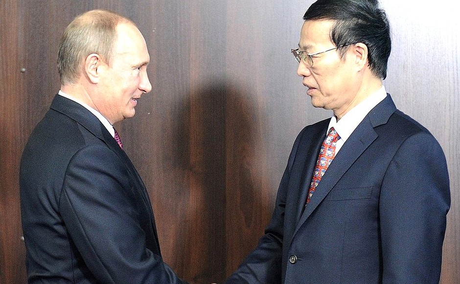 With First Vice Premier of the State Council of the People's Republic of China Zhang Gaoli.