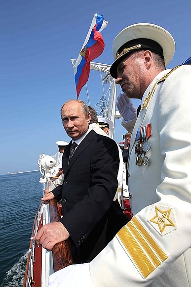 Inspecting Russian and Ukrainian Black Sea Fleet warships.
