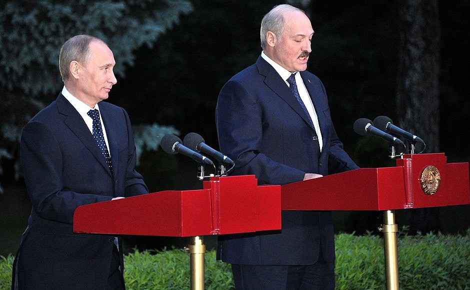 Press statements following Russian-Belarusian talks.