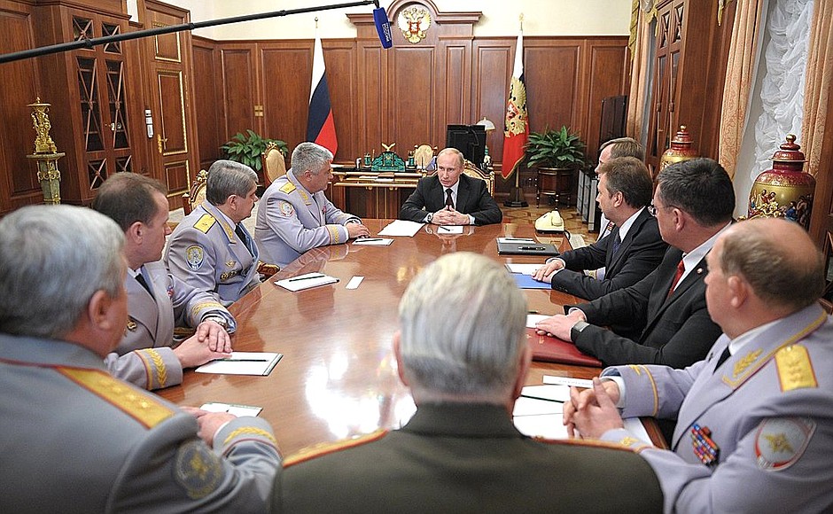 Meeting with Interior Ministry staff.