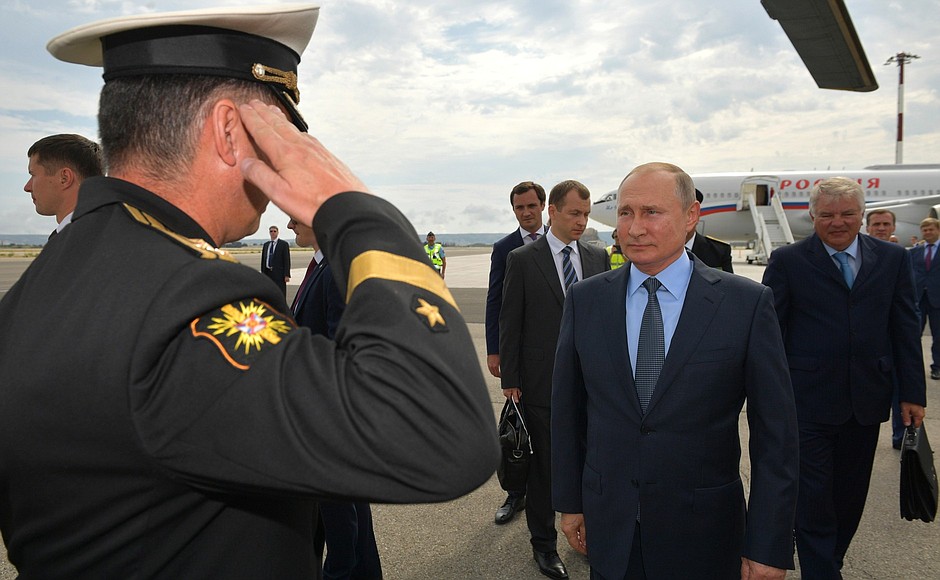 Vladimir Putin arrived in France on a working visit.