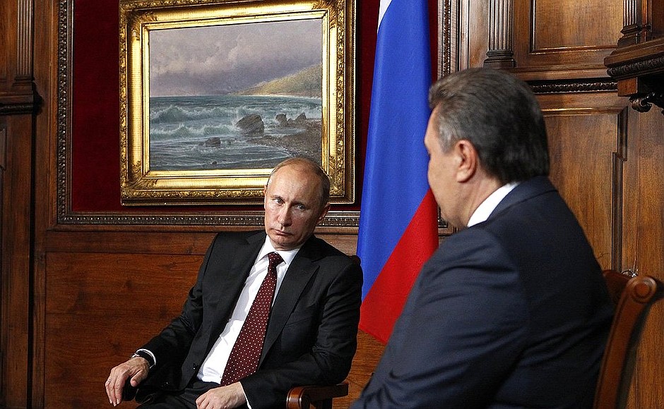 With President of Ukraine Viktor Yanukovych.