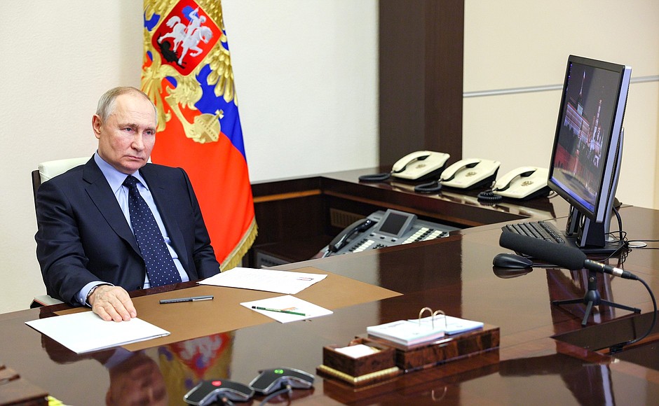 В ходе встречи с Виталием Хоценко (в режиме видеоконференции).