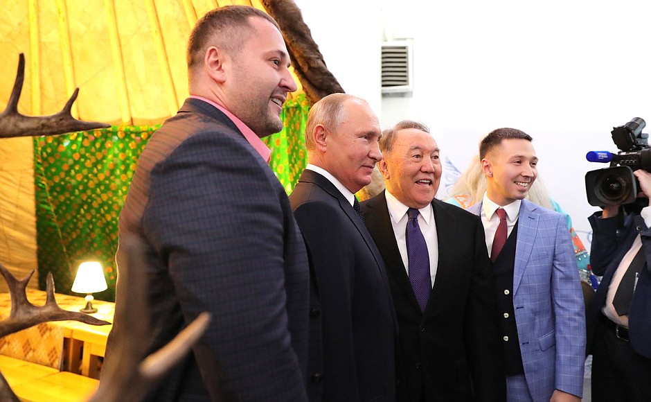 Visiting the exhibition New Approaches and Trends in the Development of Tourism in Russia and Kazakhstan.