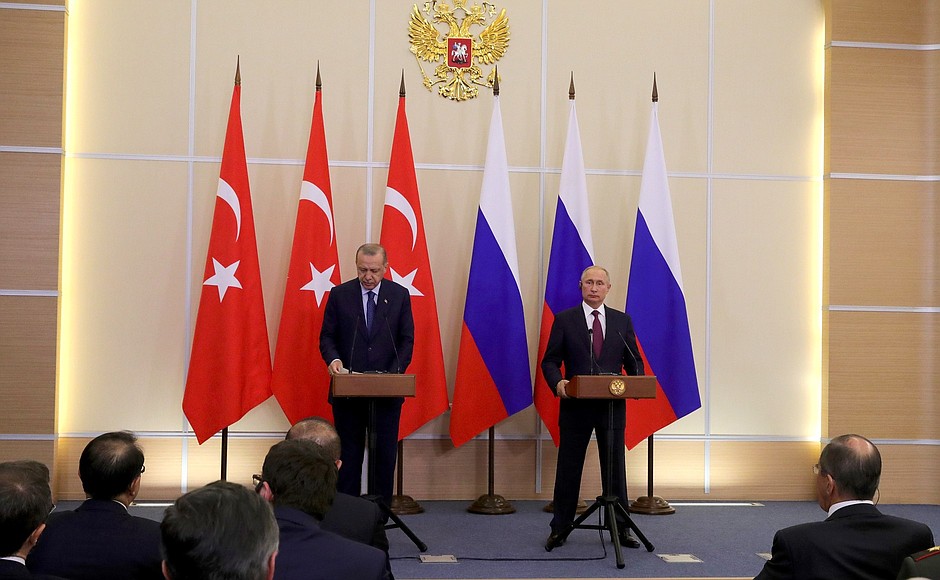 Following Russian-Turkish talks, Vladimir Putin and Recep Tayyip Erdogan made statements for the press.