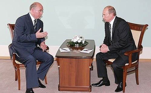 С Главой Республики Мордовия Николаем Меркушкиным.