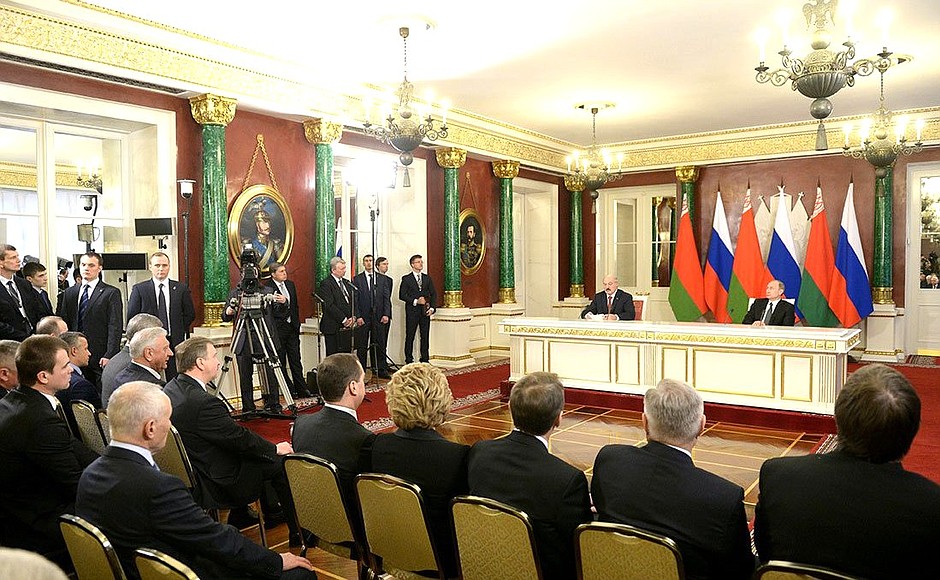 Statements for the press following Union State Supreme State Council meeting.