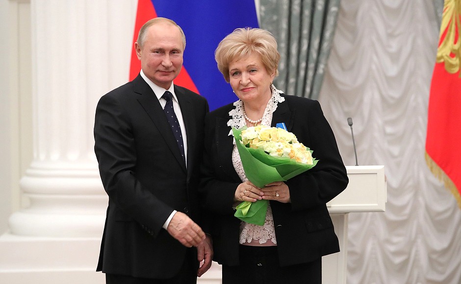 Ceremony for presenting state decorations. The Order of Honour was awarded to Vera Prilepskaya, Deputy Director of the Vladimir Kulakov National Medical Research Centre for Obstetrics, Gynaecology and Perinatology.