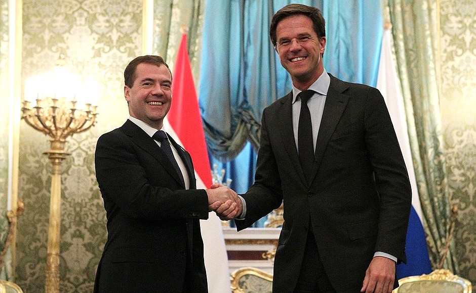 With Prime Minister of the Netherlands Mark Rutte.