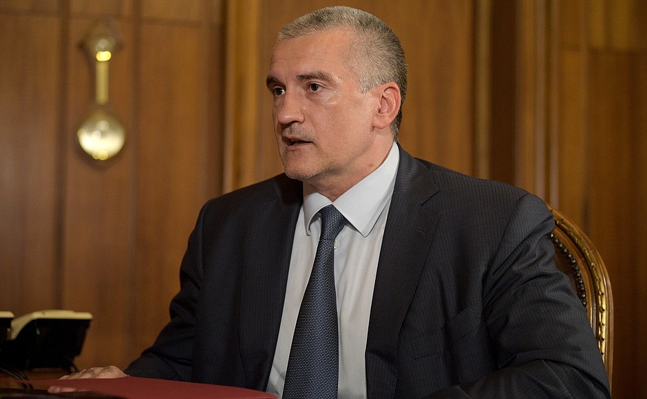Head of Republic of Crimea Sergei Aksyonov.