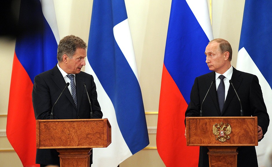 Joint news conference with President of Finland Sauli Niinistö • President of Russia