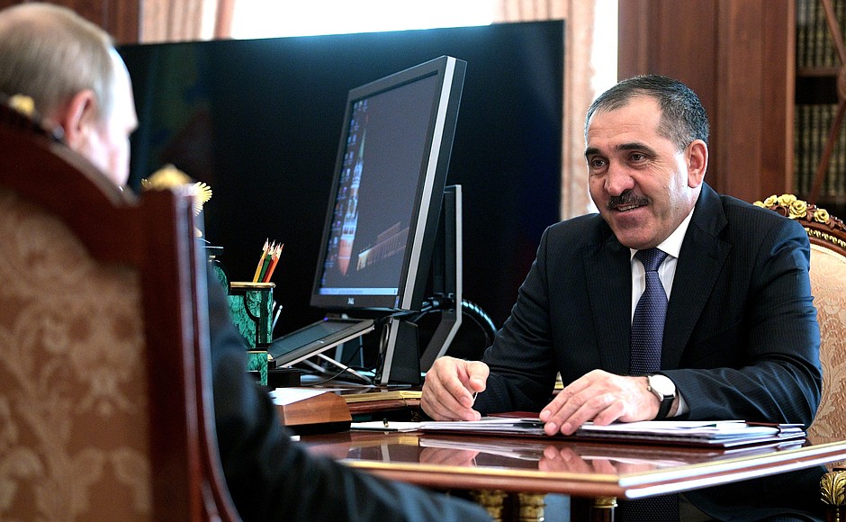 With Head of Ingushetia Yunus-Bek Yevkurov.