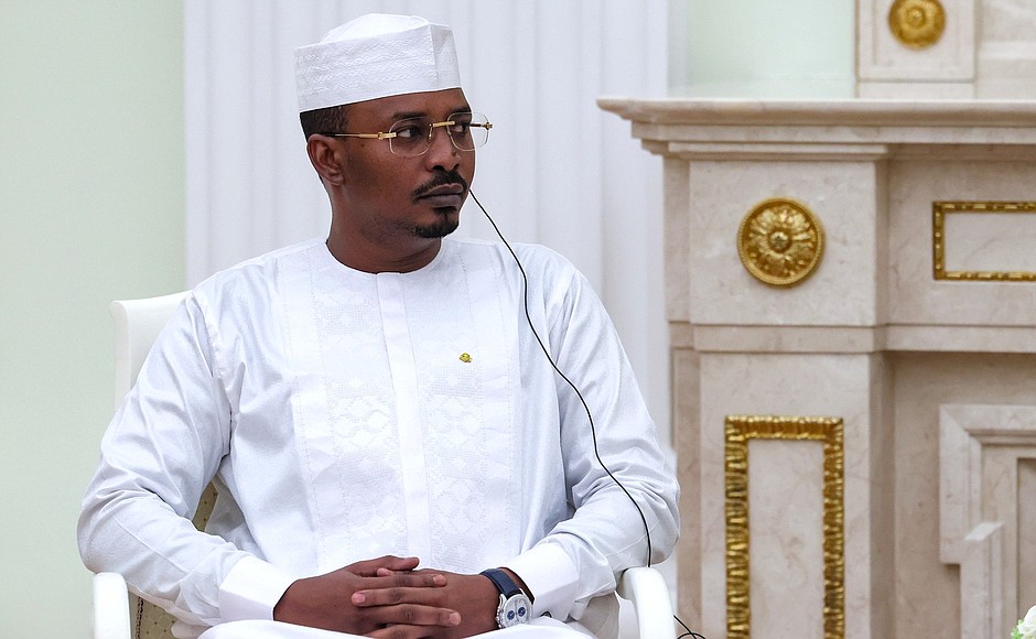 Transitional President of the Republic of Chad Mahamat Idriss Deby.