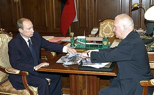 Рабочая встреча с главой Республики Алтай Михаилом Лапшиным.