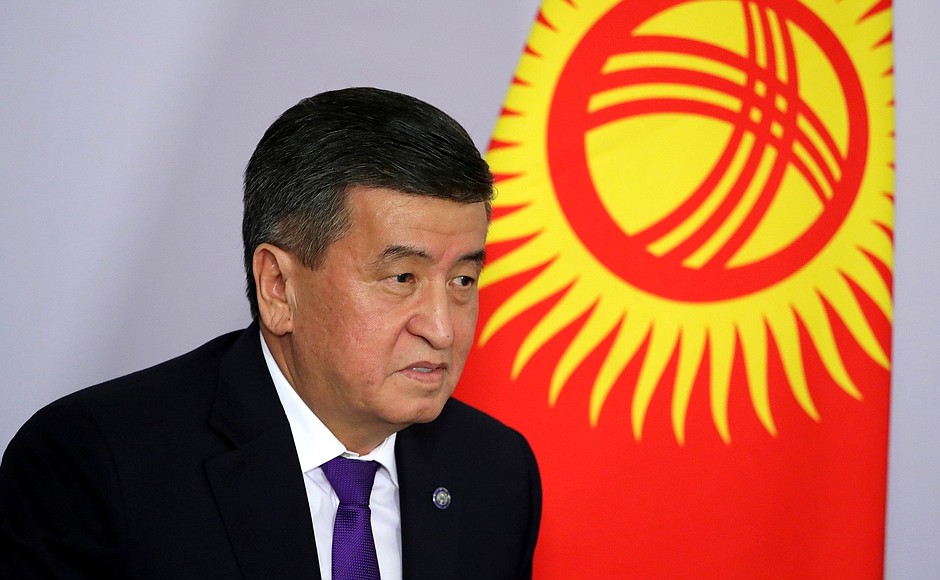 President of the Kyrgyz Republic Sooronbay Jeenbekov.
