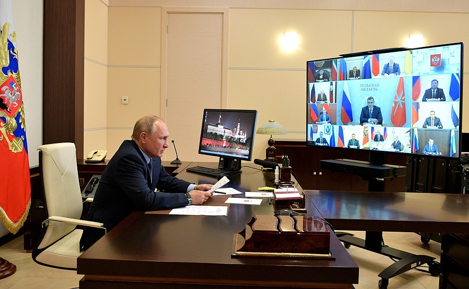 Meeting with newly elected governors (via videoconference).