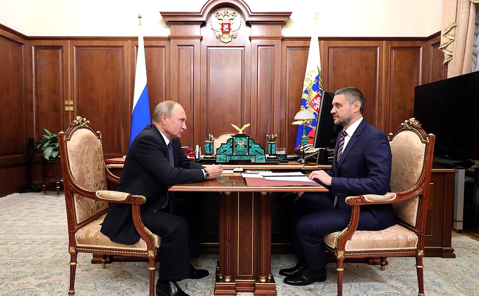 With Acting Governor of Trans-Baikal Territory Alexander Osipov.
