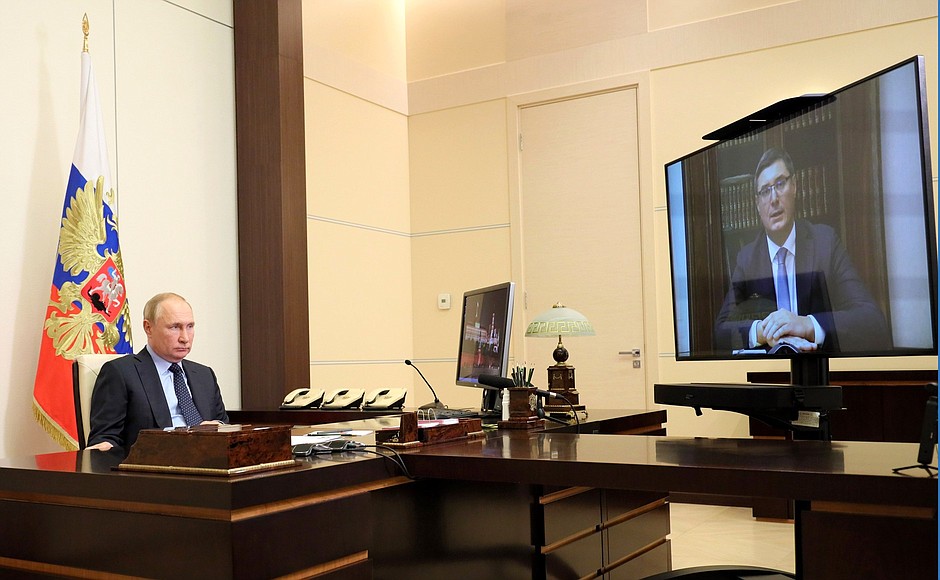 Meeting with Alexander Avdeyev (via videoconference).