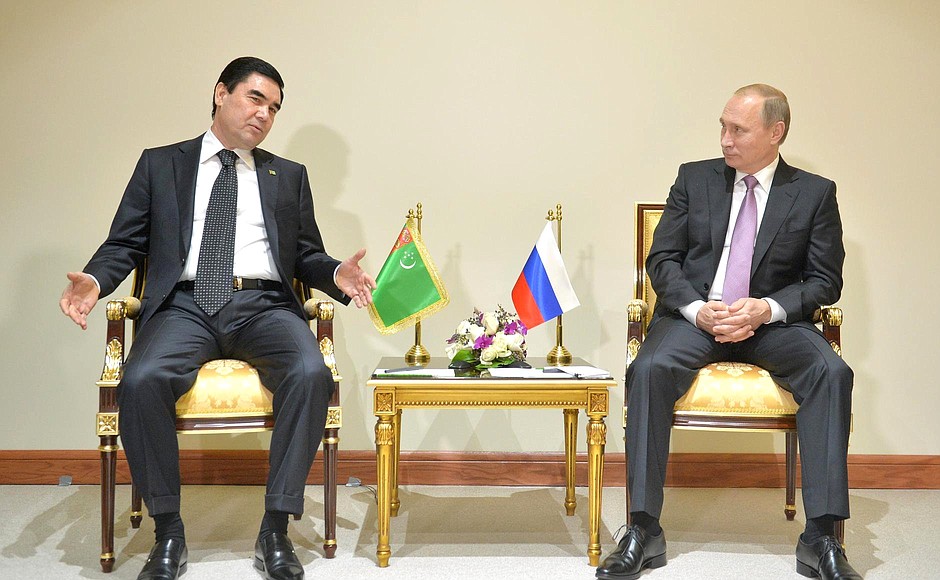 Meeting with President of Turkmenistan Gurbanguly Berdimuhamedov.