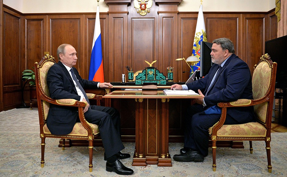 With Head of the Federal Anti-Monopoly Service Igor Artemyev.