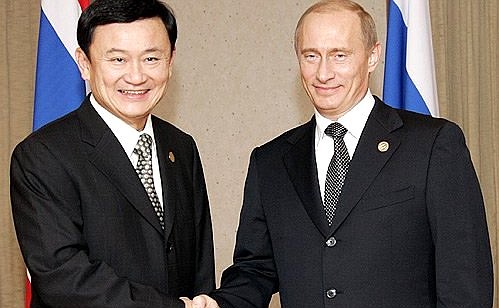 With Prime Minister of Thailand Thaksin Shinawatra.