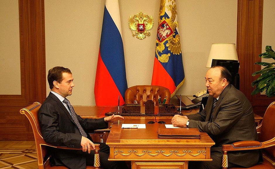 Meeting with Murtaza Rakhimov.