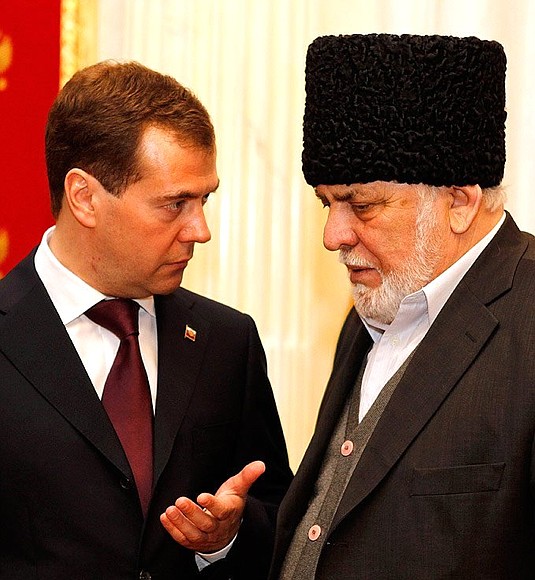 With Musa Pshikhachev, father of Mufti Anas Pshikhachev.