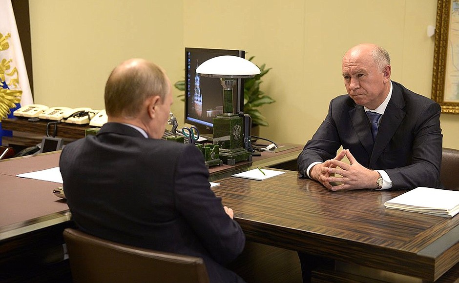 Рабочая встреча с губернатором Самарской области Николаем Меркушкиным.