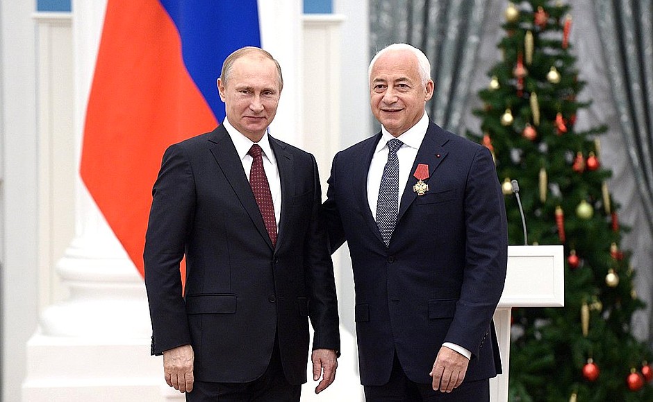 The Order For Services to the Fatherland, IV degree is awarded to President of the Moscow International House of Music Vladimir Spivakov.