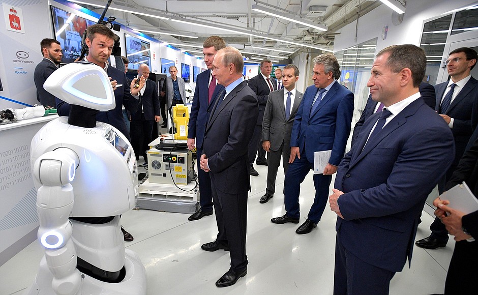 Visit to Perm IT cluster exhibition.