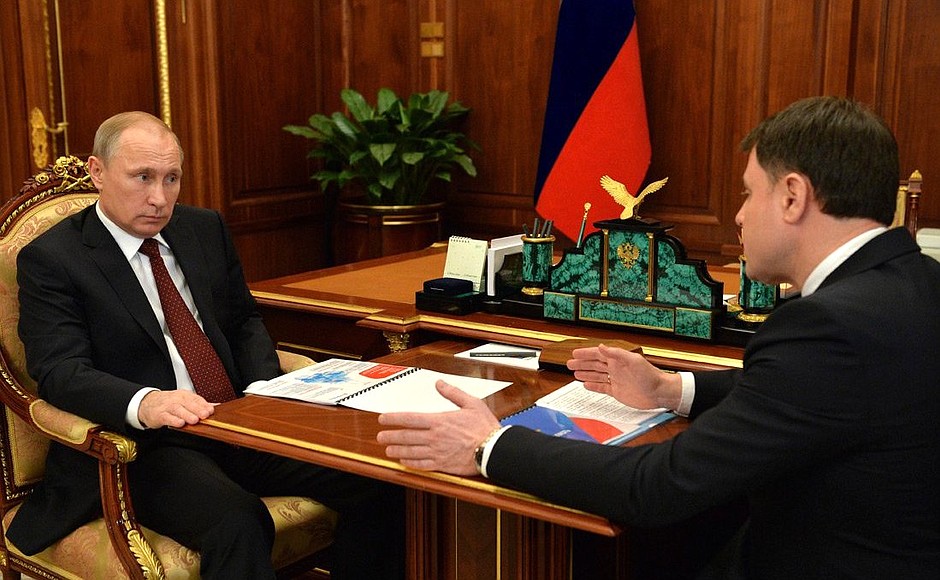 Рабочая встреча с губернатором Тульской области Владимиром Груздевым.