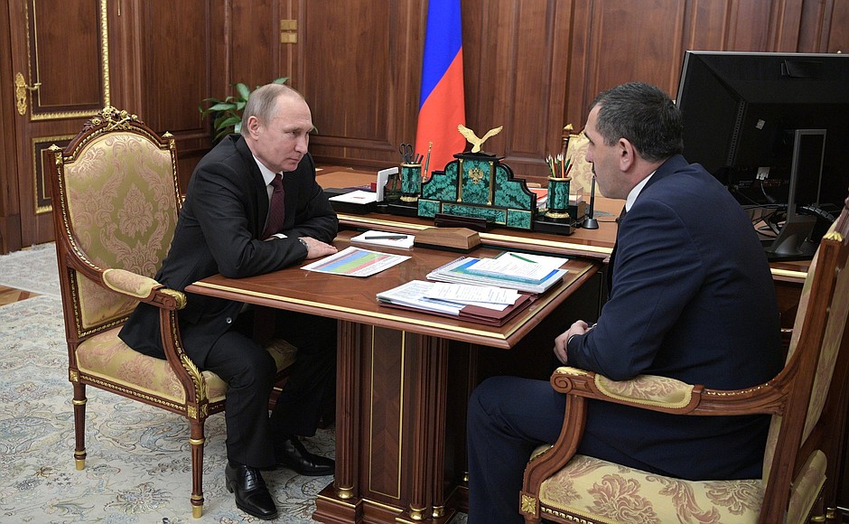 Встреча с главой Ингушетии Юнус-Беком Евкуровым.