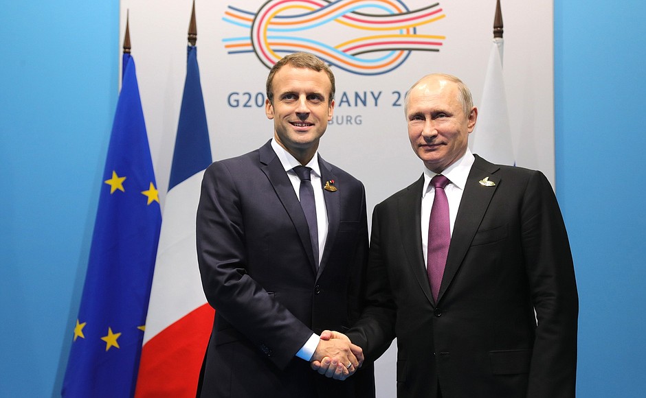 Meeting with President of France Emmanuel Macron.