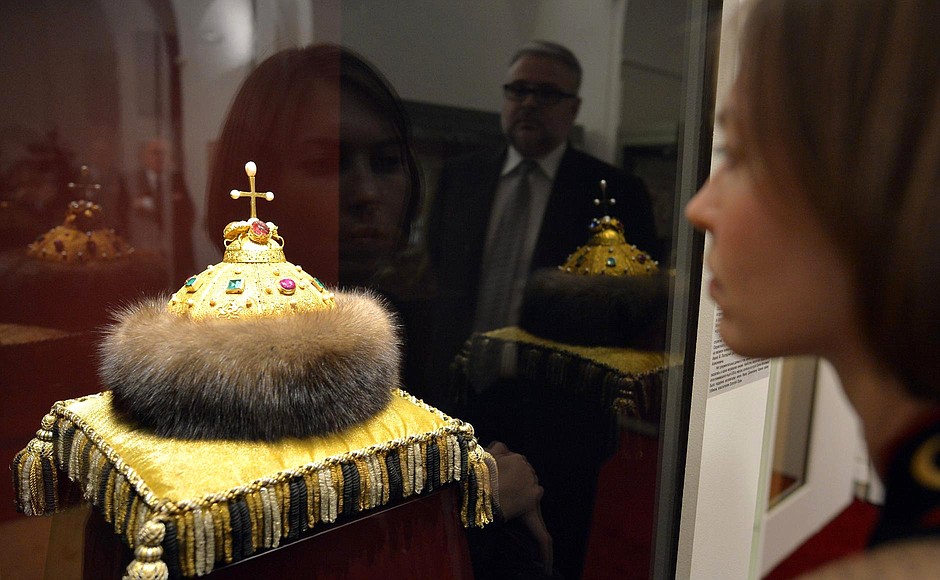 At the exhibition Boris Godunov. From a Courtier to the Sovereign of All Russia at the Moscow Kremlin.