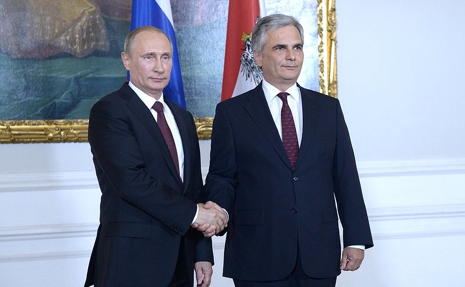 With Federal Chancellor of Austria Werner Faymann.
