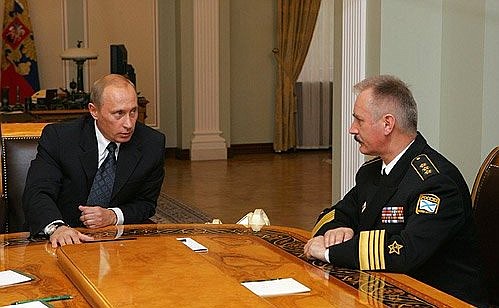 With Chief Commander of the Navy Vladimir Masorin.