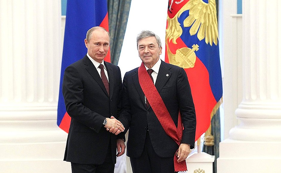 At a ceremony presenting Russian Federation state decorations.