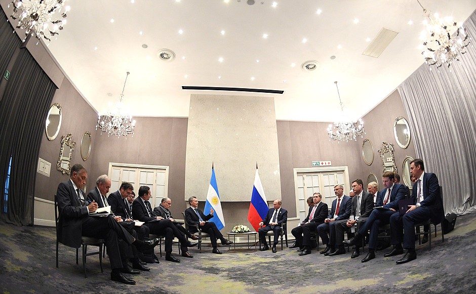 Встреча с Президентом Аргентинской Республики Маурисио Макри.