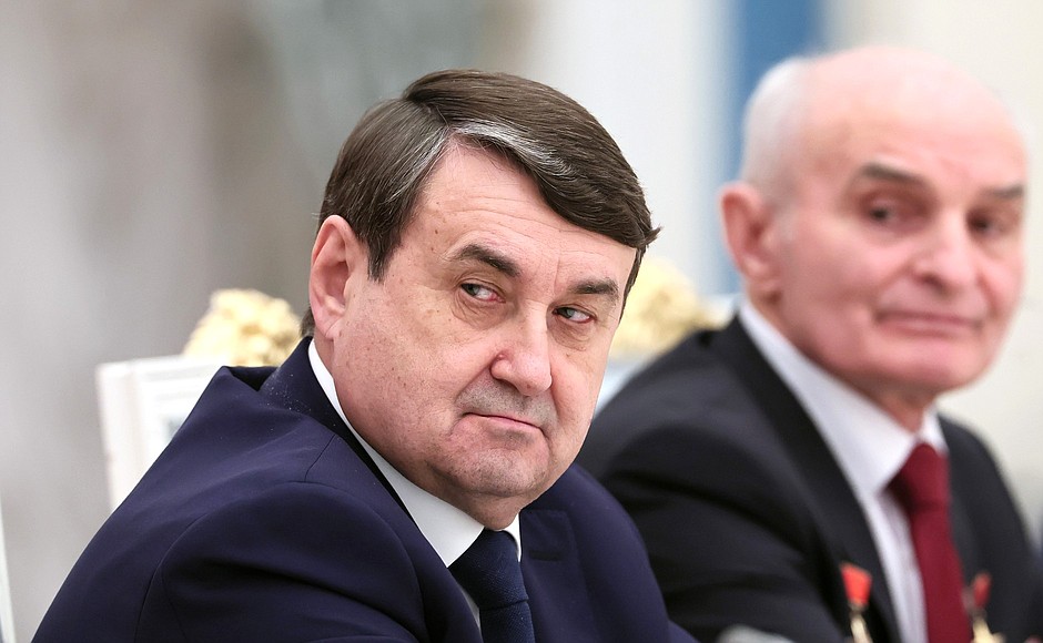 Presidential Aide Igor Levitin at the meeting with veteran builders and workers of the Baikal-Amur Mainline.